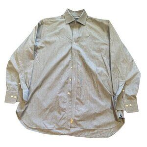 Polo Ralph Lauren Mens Easy Care Button Down Shirt 16.5 32/33 Stripe Pattern |H1